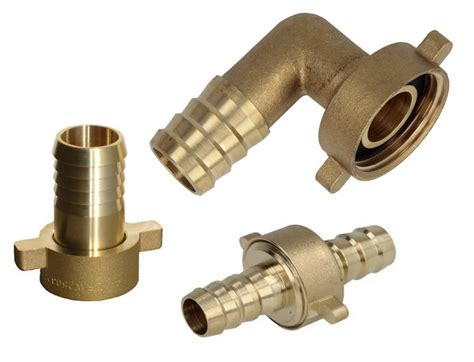 Rôzne typy mosadzných hadicových spojok