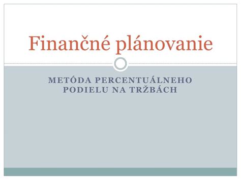 Ilustrácia znázorňujúca finančné plánovanie