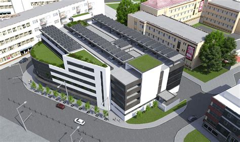 Vizualizácia nového parkovacieho domu pri nemocnici