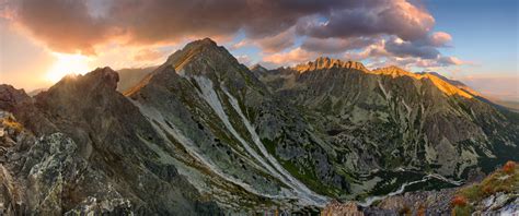 Fotografia Vysokých Tatier s výhľadom na štíty
