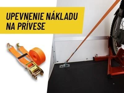 Ilustračná fotografia správne upevneného nákladu na prívesnom vozíku