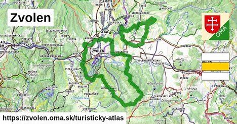 mapa mesta Zvolen