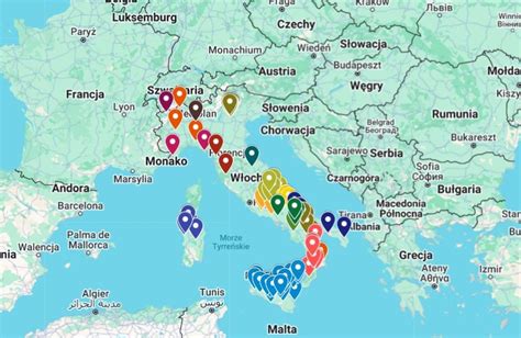 Mapa Talianska s vyznačenými oblasťami, kde sa predávajú domy za 1 euro