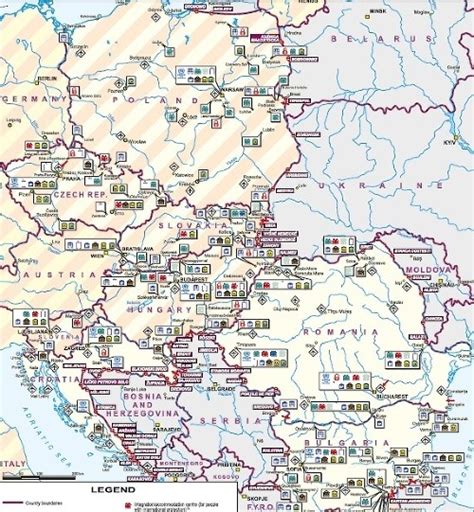 mapa logistických centier v strednej Európe