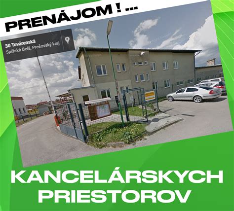 Infografika porovnávajúca ceny kancelárskych priestorov v rôznych lokalitách Košíc