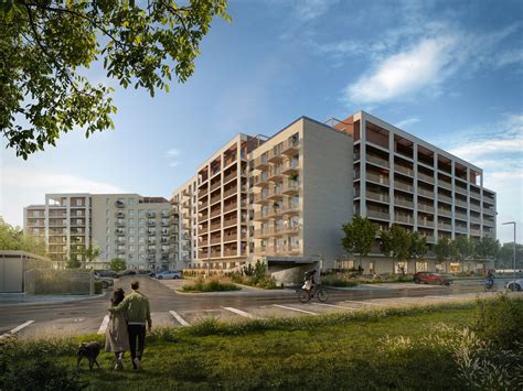 Vizualizácia modernej novostavby v projekte Danube Residence