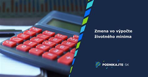 Infografika znázorňujúca výpočet životného minima