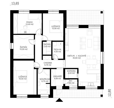 Ilustrácia bungalovu s prieduchmi
