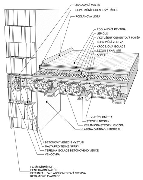 Detail spojenia prieduchu cez strop