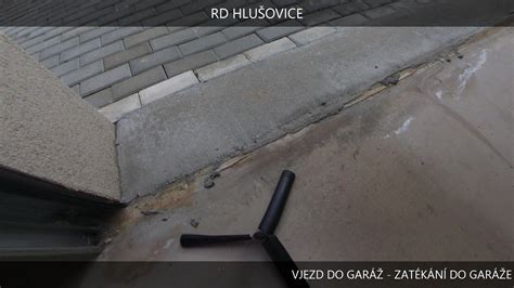 Schéma odvodňovacieho žľabu pri vjazde do garáže