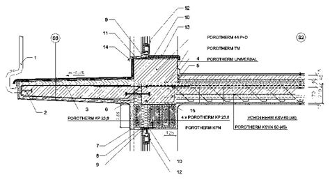 Detail spádovej dosky z polystyrénu