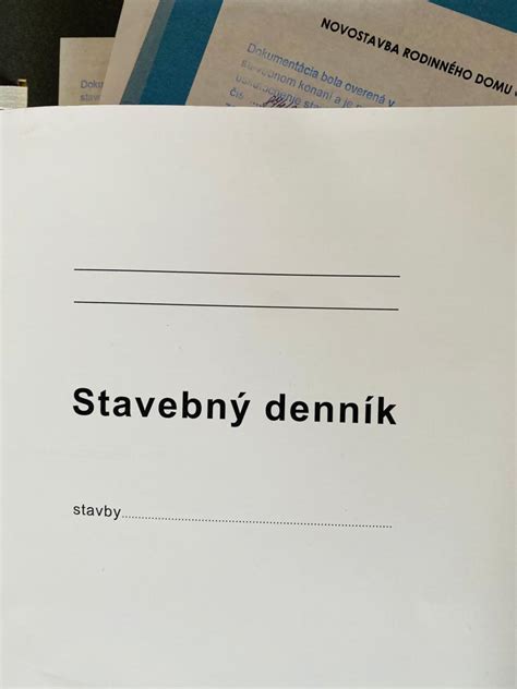 Stavebný denník ako dôležitý dokument