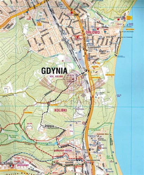 Mapa Holíča s vyznačenými ulicami