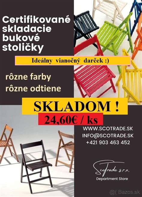 Skladacie stoličky pre eventy