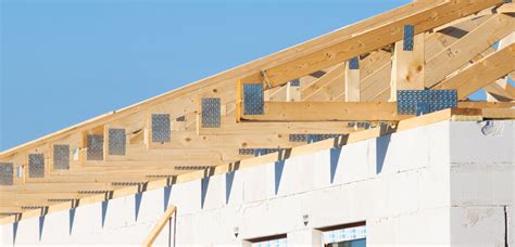 Detail drevenej konštrukcie krovu