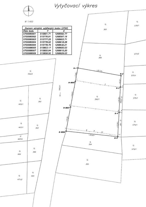 Grafické znázornenie odstupových vzdialeností garáže od hranice pozemku