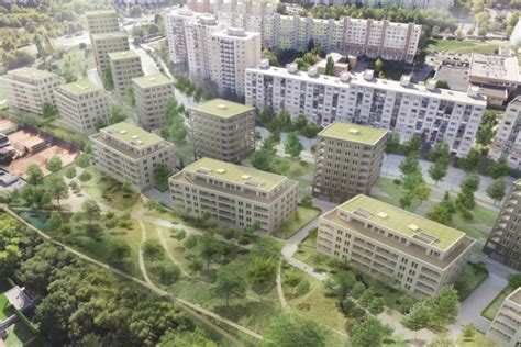 Schematické znázornenie blokov bytového komplexu Andromeda