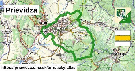Mapa okresu Prievidza s vyznačenými Zemianskymi Kostoľanmi