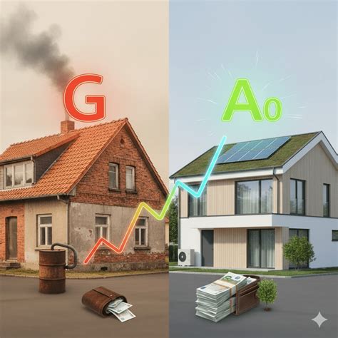 Infografika porovnávajúca ceny domov podľa energetickej triedy
