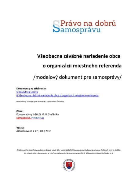 Ilustrácia procesu vyhlasovania miestneho referenda