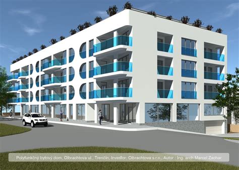 Moderný polyfunkčný bytový dom s lodžiami