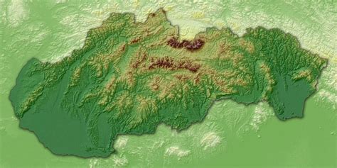 Mapa Slovenska s vyznačenou obcou Sebechleby