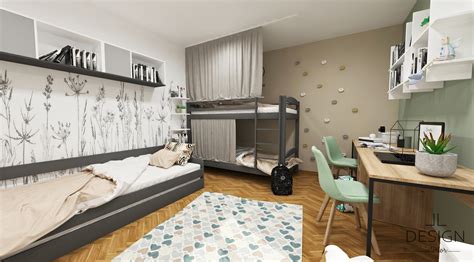 Ilustrácia rozdelenia veľkej izby priečkou