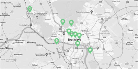 Mapa Bratislavy s vyznačenou rezidenčnou zónou pri Zimnom štadióne
