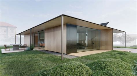 Ilustrácia moderného nízkoenergetického rodinného domu