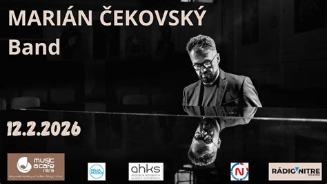 Marián Čekovský na pódiu