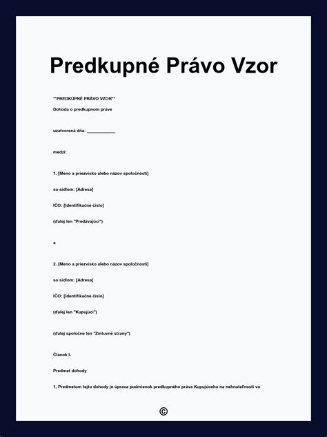 Infografika znázorňujúca predkupné právo
