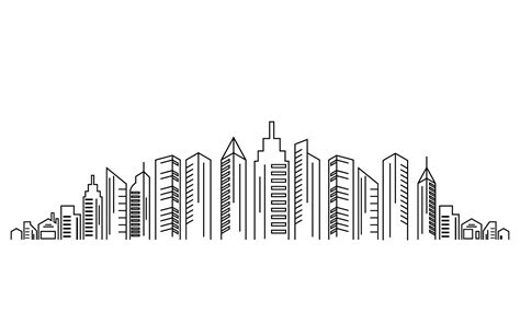 Silueta mesta s mnohými výškovými budovami s presklenými fasádami