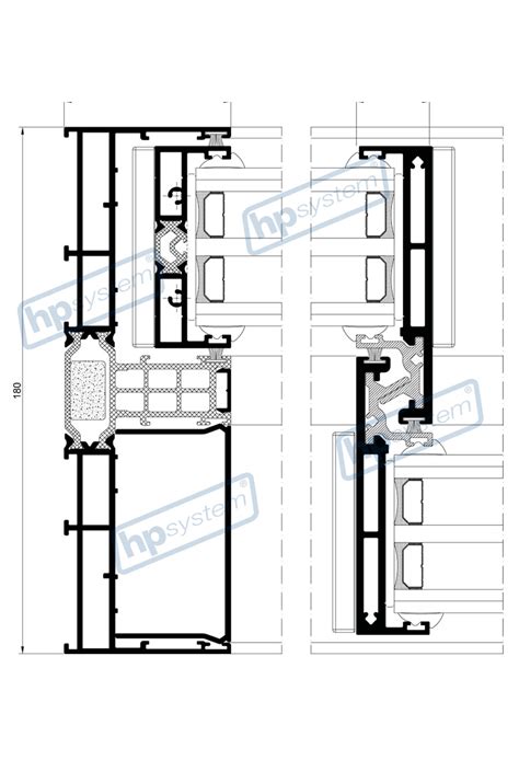 Detail hliníkového fasádneho profilu s prerušeným tepelným mostom