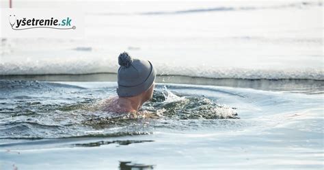 Ilustrácia otužilca v ľadovej vode