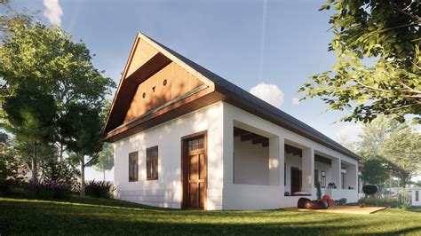 Render domu s prejazdom po rekonštrukcii s prístavbou a rekuperáciou