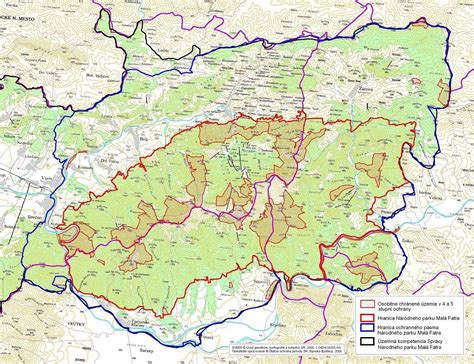 Mapa znázorňujúca chránené územia a ekologické siete v regióne