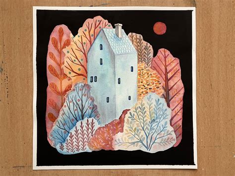 Ilustrácia znázorňujúca dom a srdce, symbolizujúca domov a pobyt