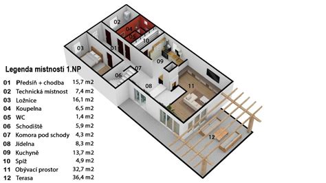 Ilustrácia rodinného domu s vykurovacími telesami