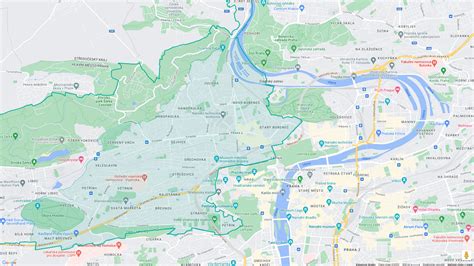 Mapa zobrazujúca ochranné pásmo cintorína