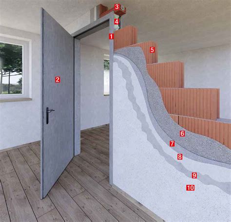 Detail montáže zárubne s PUR penou