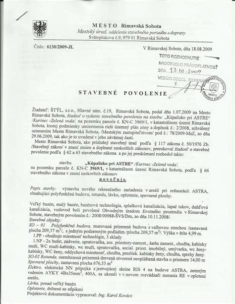 stavebné povolenie na rekonštrukciu strechy