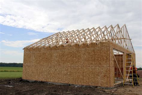 Konštrukcia garáže z OSB dosiek