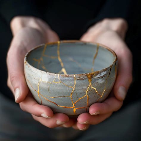 Japonské umenie kintsugi, kde sú praskliny opravené zlatom