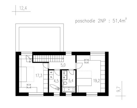 Pôdorys 3-podlažného rodinného domu