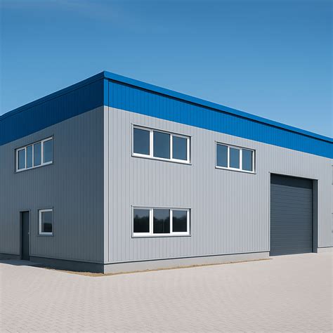 Moderná priemyselná hala postavená zo sendvičových panelov