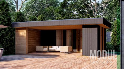 Drevený altánok s murovaným grilom