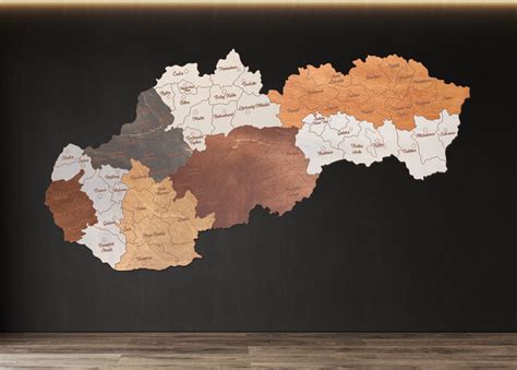 Mapa Viedne s vyznačenými okresmi