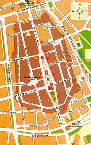Mapa mesta Košice s vyznačenými trasami MHD a Marathon Point