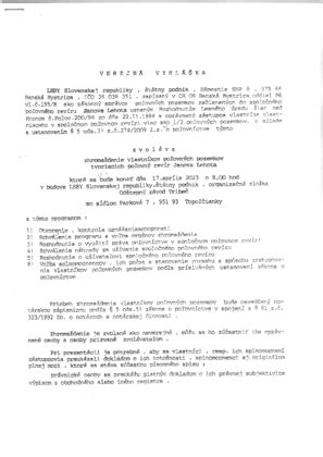 Schéma pozemkov