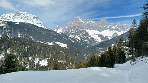 Zimná krajina v rakúskych Alpách